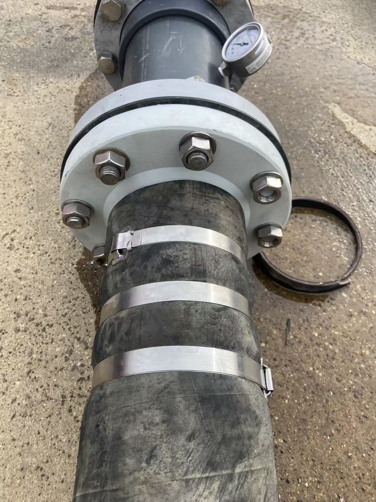 FRP flange hydrostatic pressure test