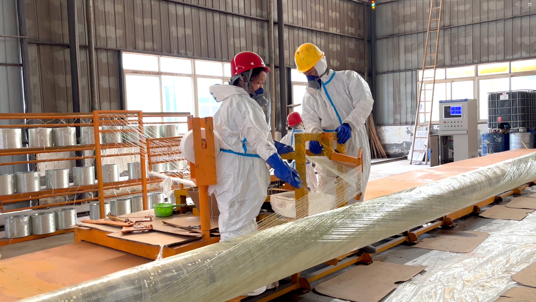 FRP utility pole fabrication process
